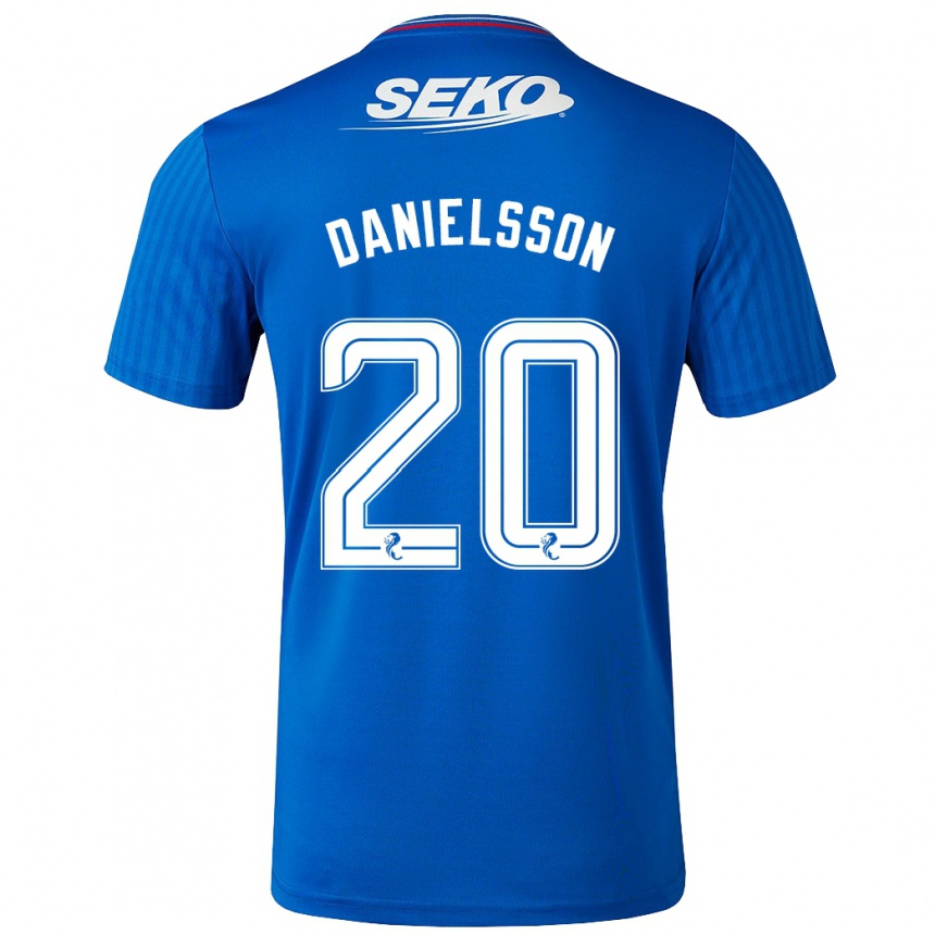 Niño Fútbol Camiseta Jenny Julia Danielsson #20 Azul 1ª Equipación 2023/24 México