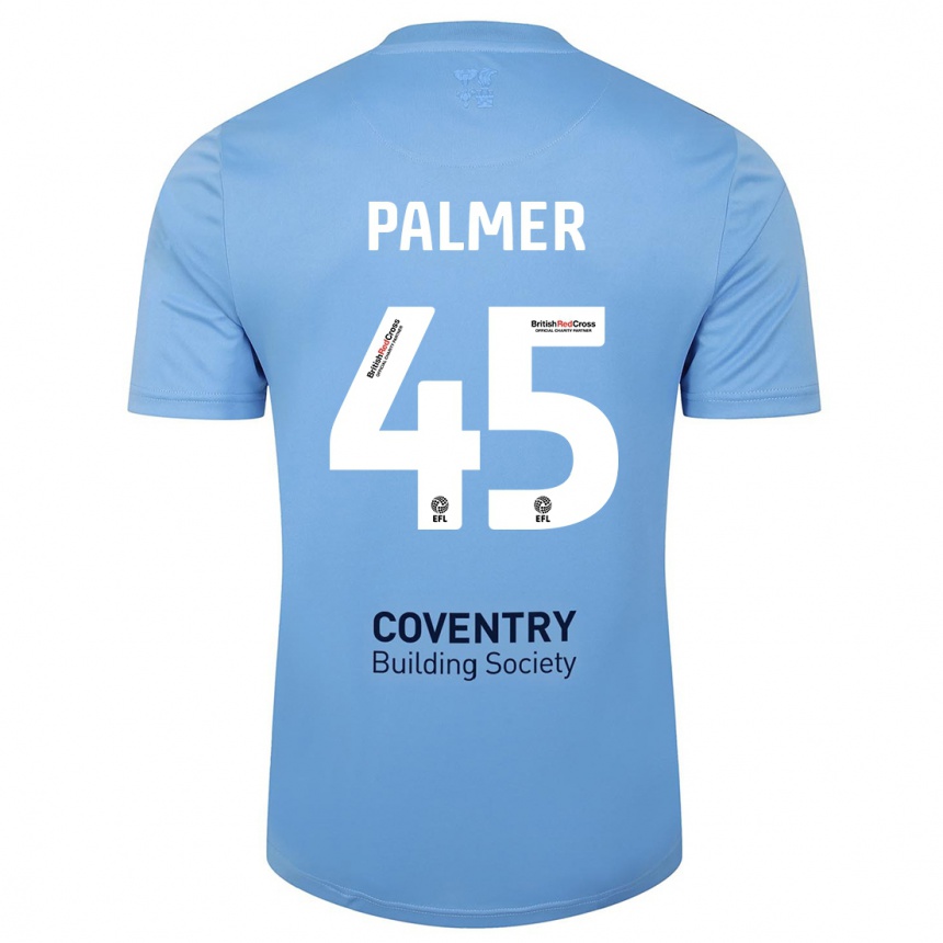 Niño Fútbol Camiseta Kasey Palmer #45 Cielo Azul 1ª Equipación 2023/24 México
