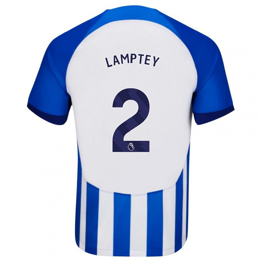 Niño Fútbol Camiseta Tariq Lamptey #2 Azul 1ª Equipación 2023/24 México