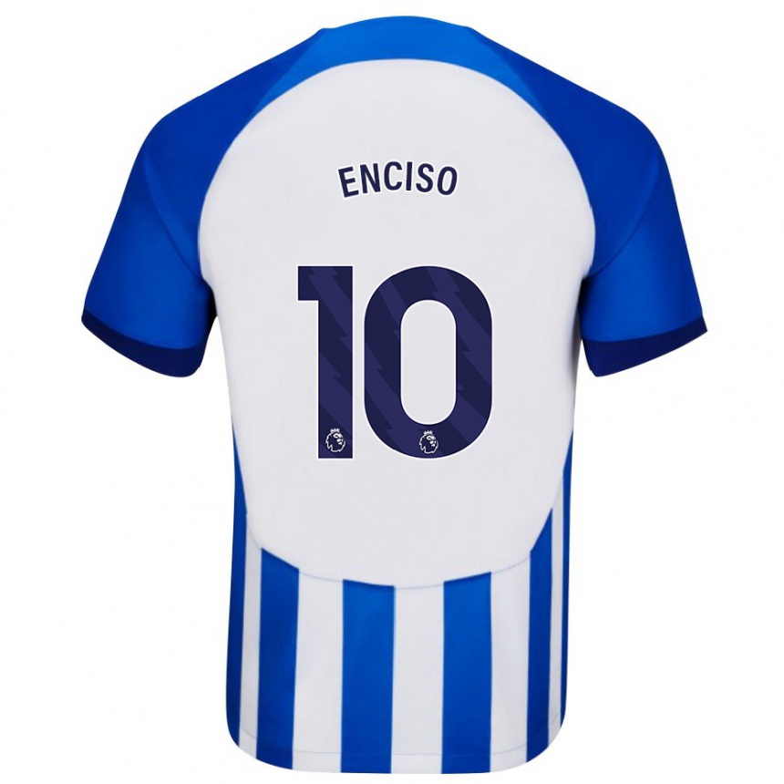 Niño Fútbol Camiseta Julio Enciso #10 Azul 1ª Equipación 2023/24 México