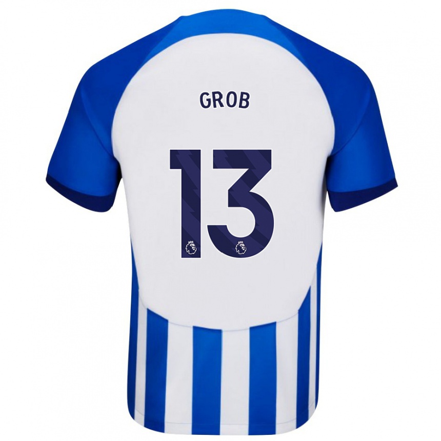 Niño Fútbol Camiseta Pascal Groß #13 Azul 1ª Equipación 2023/24 México