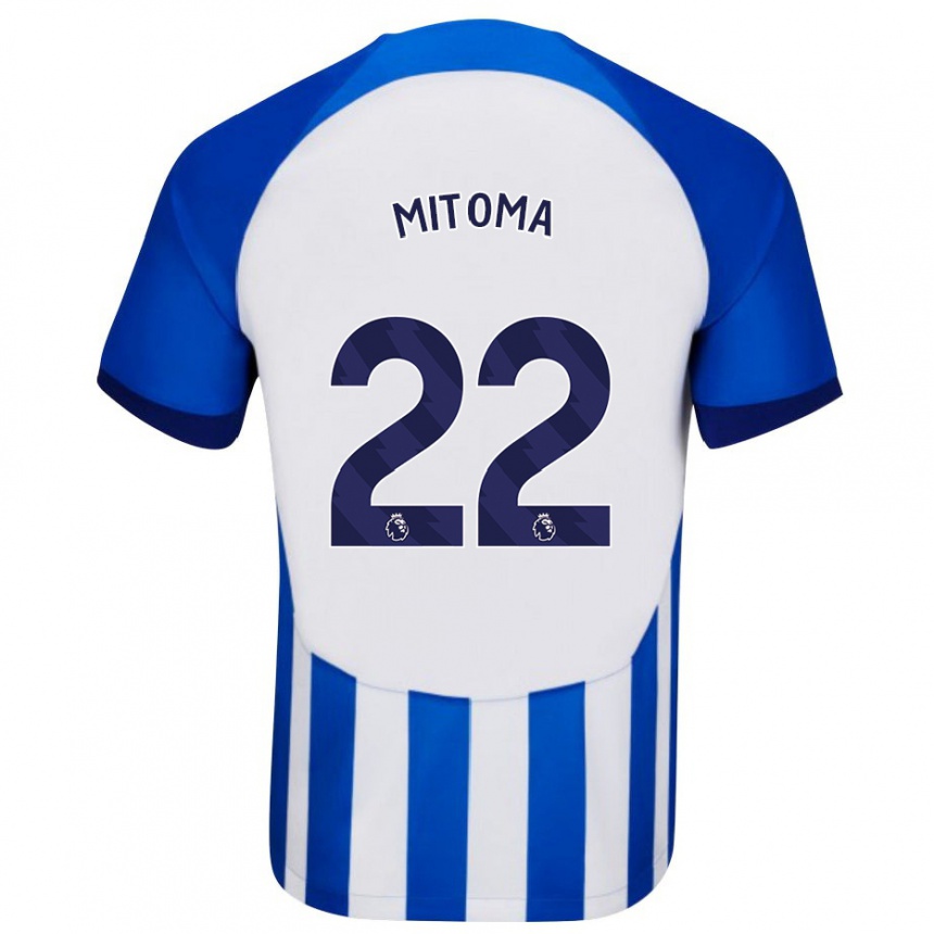 Niño Fútbol Camiseta Kaoru Mitoma #22 Azul 1ª Equipación 2023/24 México