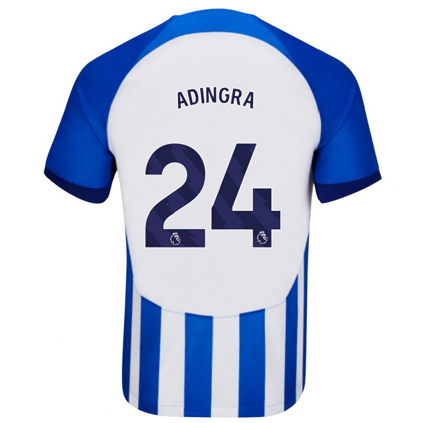 Niño Fútbol Camiseta Simon Adingra #24 Azul 1ª Equipación 2023/24 México