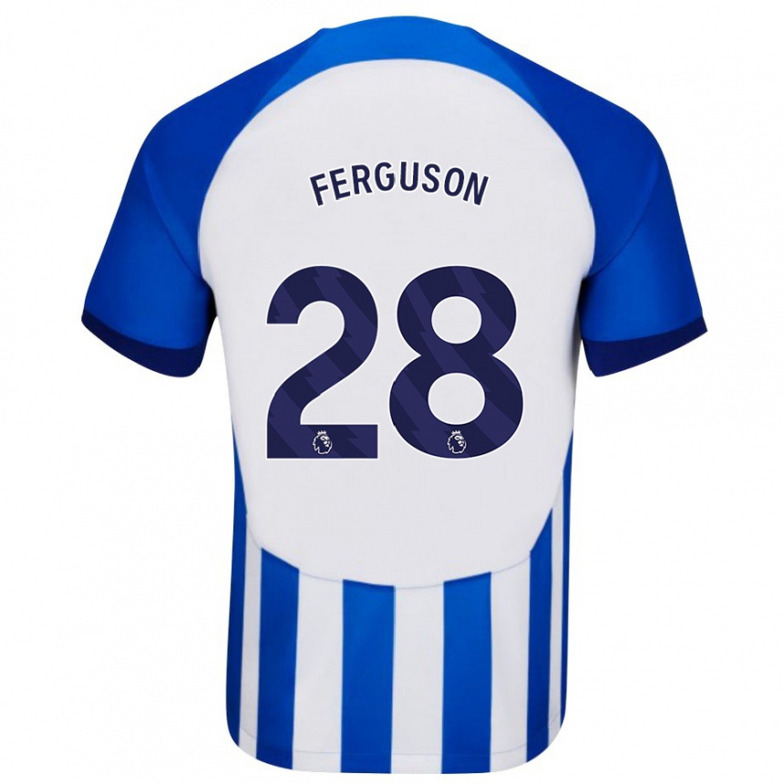 Niño Fútbol Camiseta Evan Ferguson #28 Azul 1ª Equipación 2023/24 México