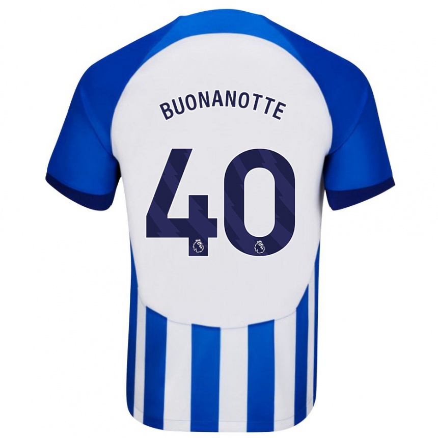 Niño Fútbol Camiseta Facundo Buonanotte #40 Azul 1ª Equipación 2023/24 México