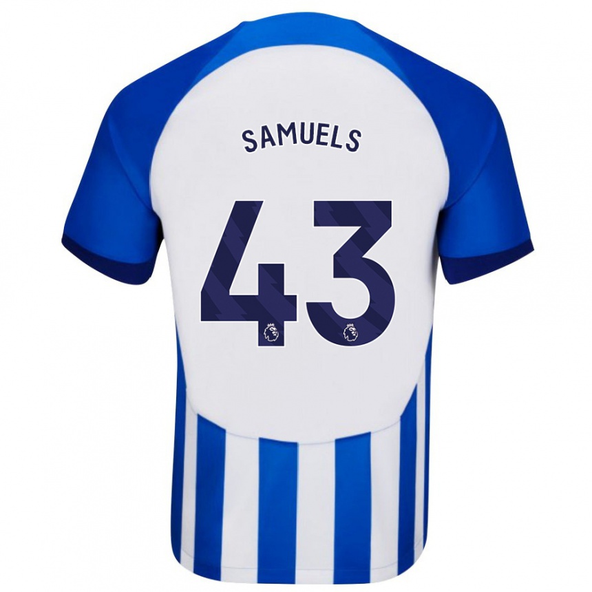 Niño Fútbol Camiseta Imari Samuels #43 Azul 1ª Equipación 2023/24 México