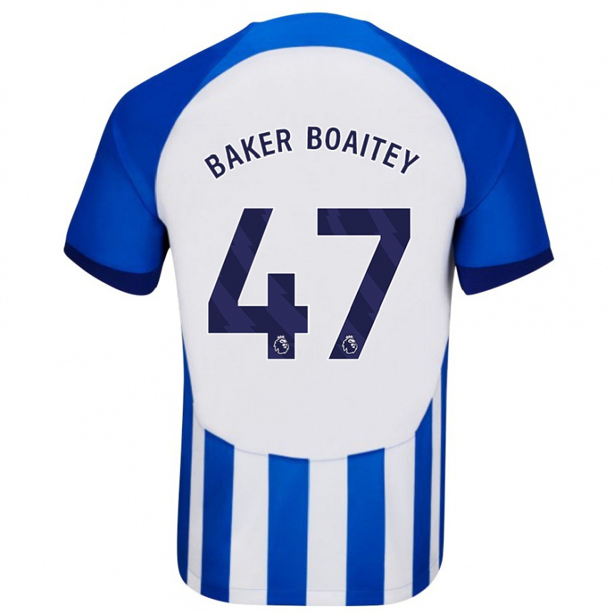 Niño Fútbol Camiseta Benicio Baker-Boaitey #47 Azul 1ª Equipación 2023/24 México