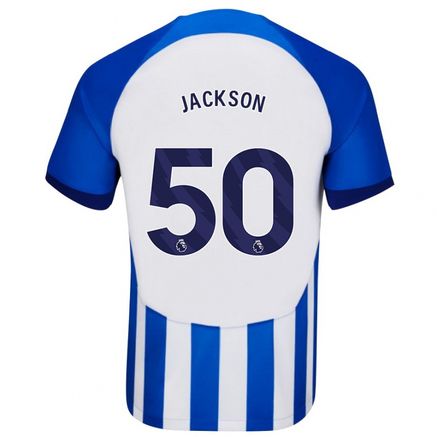 Niño Fútbol Camiseta Ben Jackson #50 Azul 1ª Equipación 2023/24 México