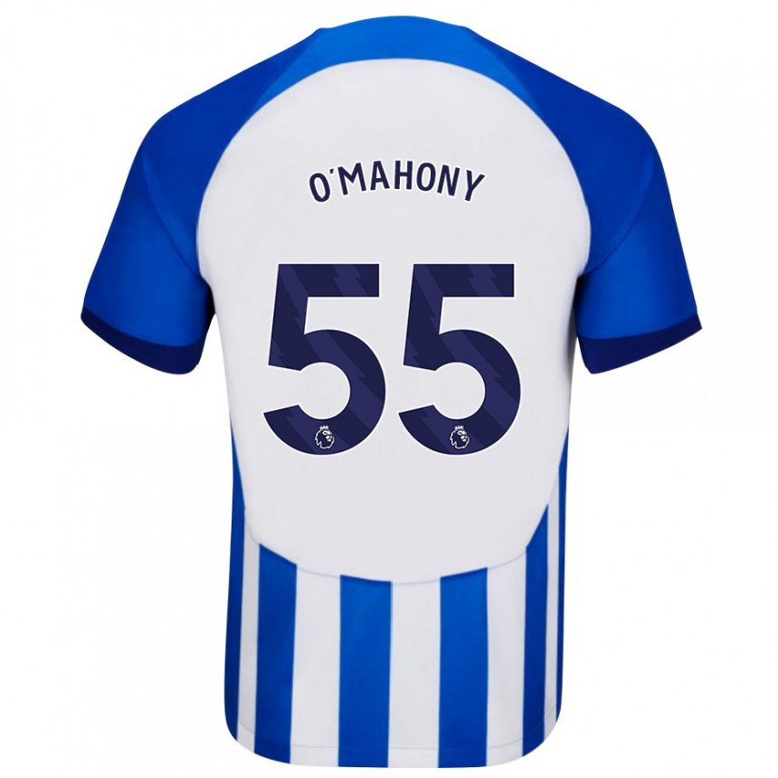 Niño Fútbol Camiseta Mark O'mahony #55 Azul 1ª Equipación 2023/24 México