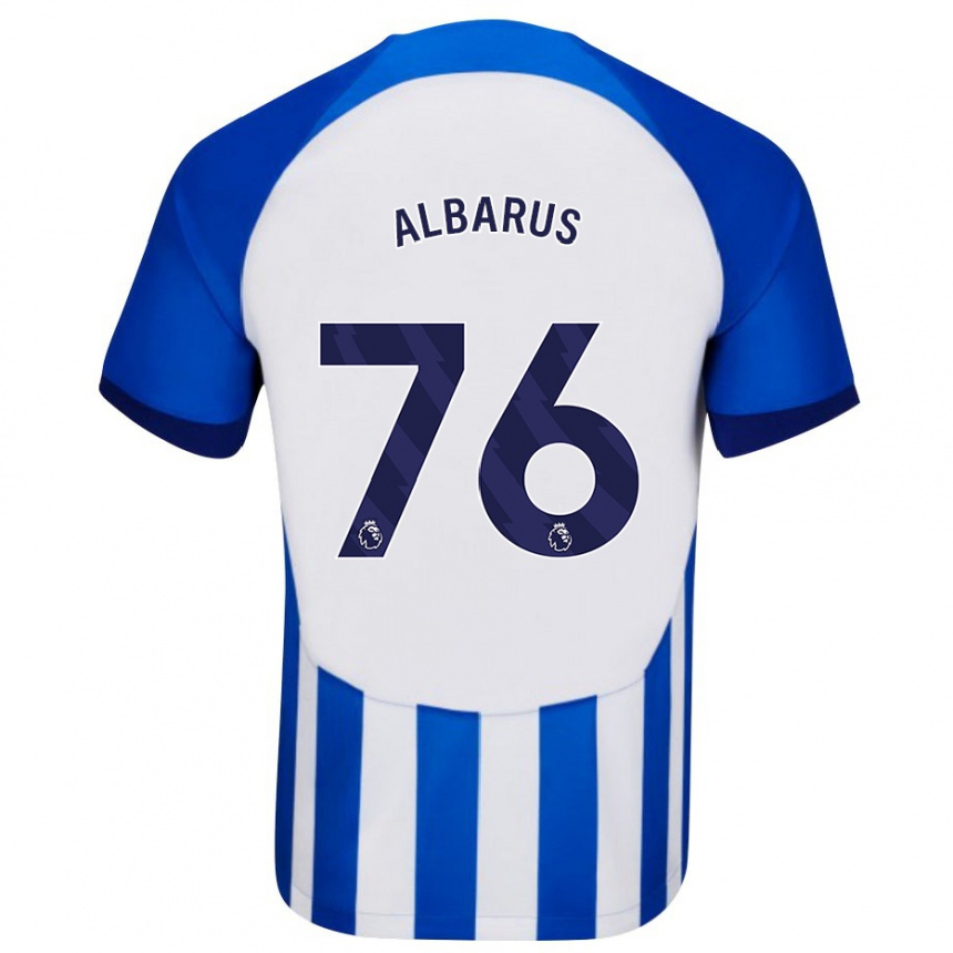 Niño Fútbol Camiseta Zane Albarus #76 Azul 1ª Equipación 2023/24 México