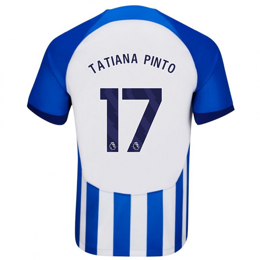 Niño Fútbol Camiseta Tatiana Vanessa Ferreira Pinto #17 Azul 1ª Equipación 2023/24 México