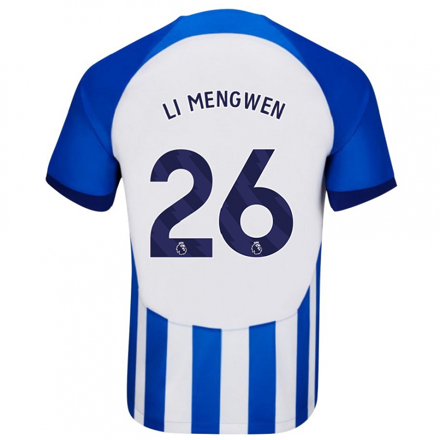 Niño Fútbol Camiseta Li Mengwen #26 Azul 1ª Equipación 2023/24 México