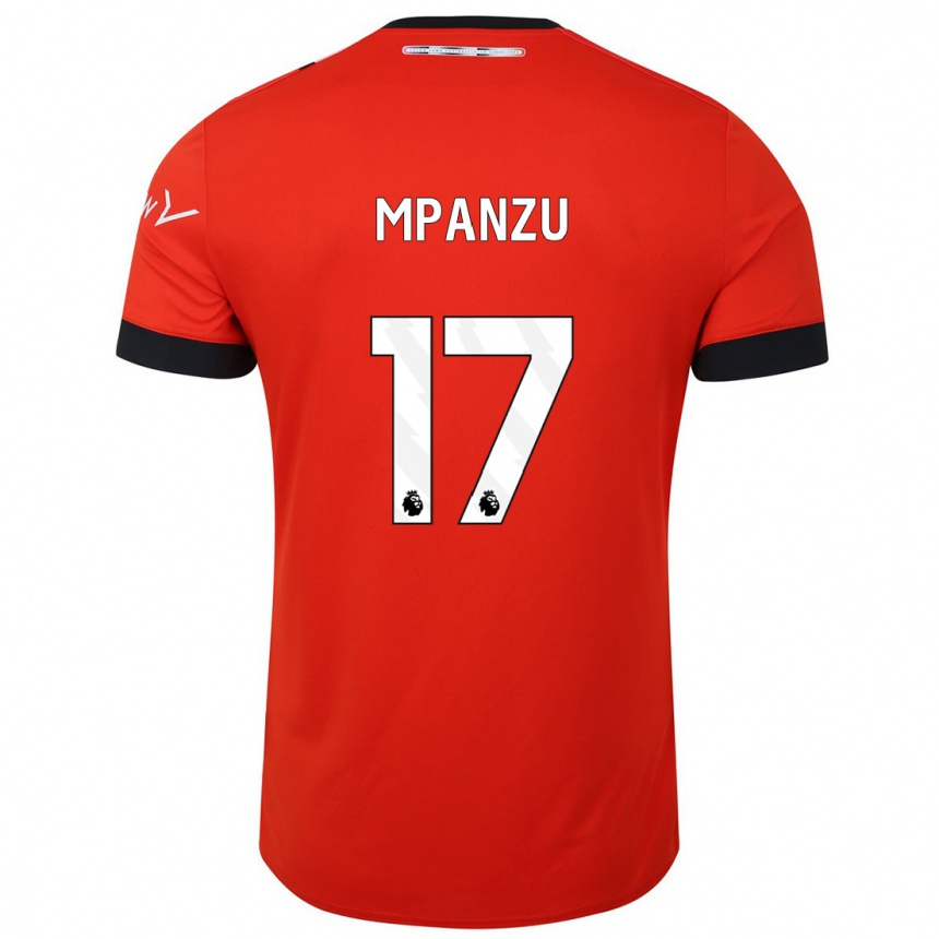 Niño Fútbol Camiseta Pelly Ruddock Mpanzu #17 Rojo 1ª Equipación 2023/24 México