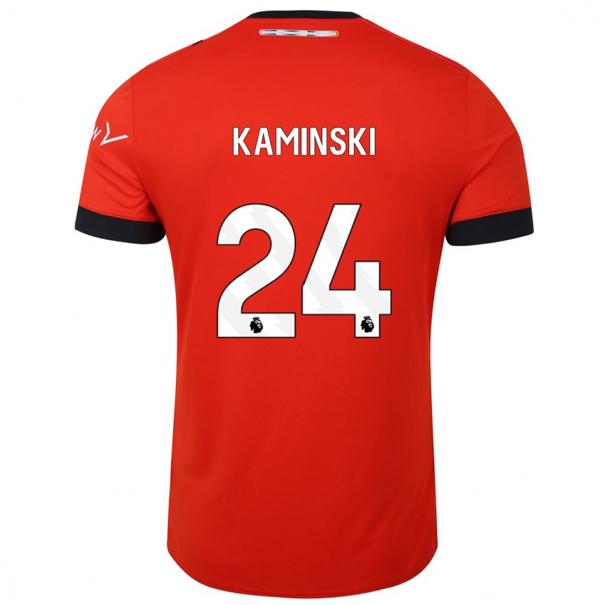 Niño Fútbol Camiseta Thomas Kaminski #24 Rojo 1ª Equipación 2023/24 México