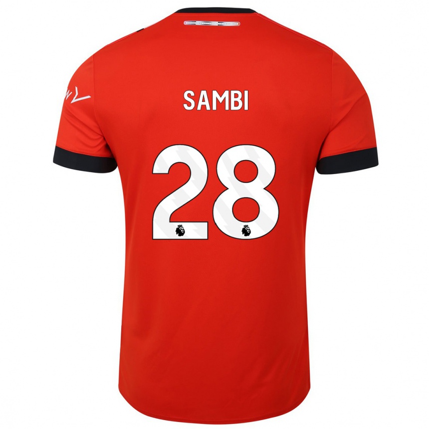 Niño Fútbol Camiseta Albert Sambi Lokonga #28 Rojo 1ª Equipación 2023/24 México