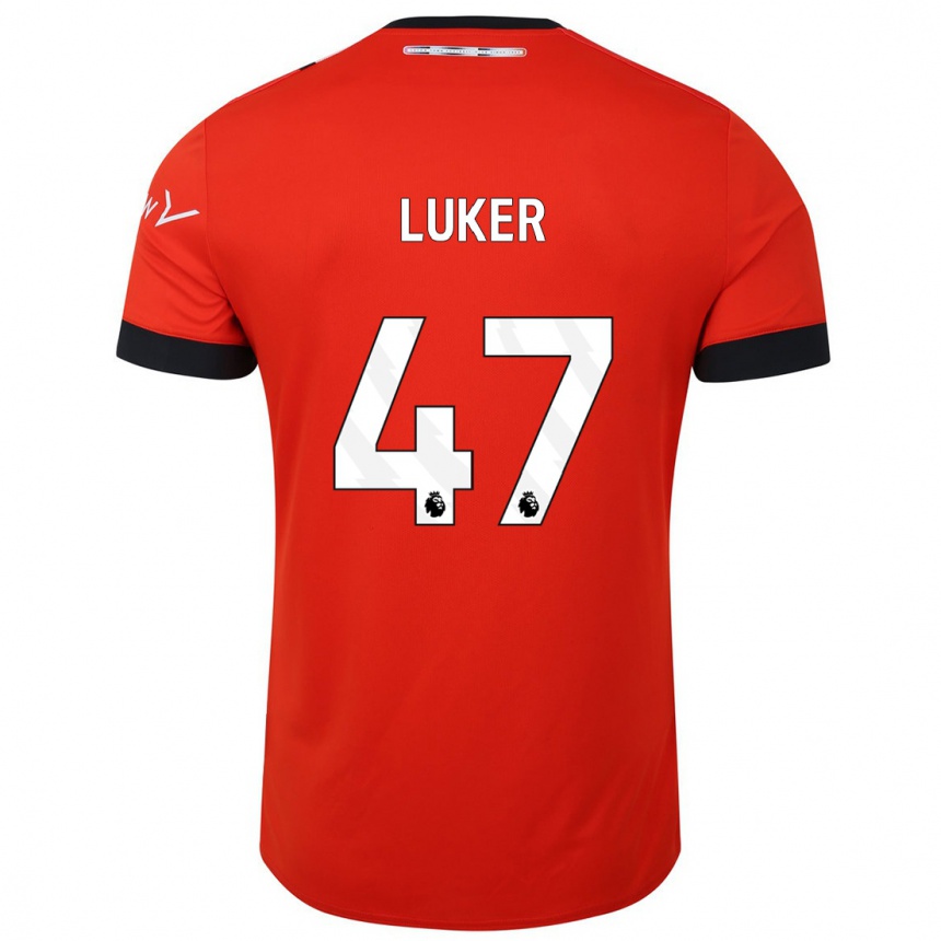 Niño Fútbol Camiseta Jayden Luker #47 Rojo 1ª Equipación 2023/24 México