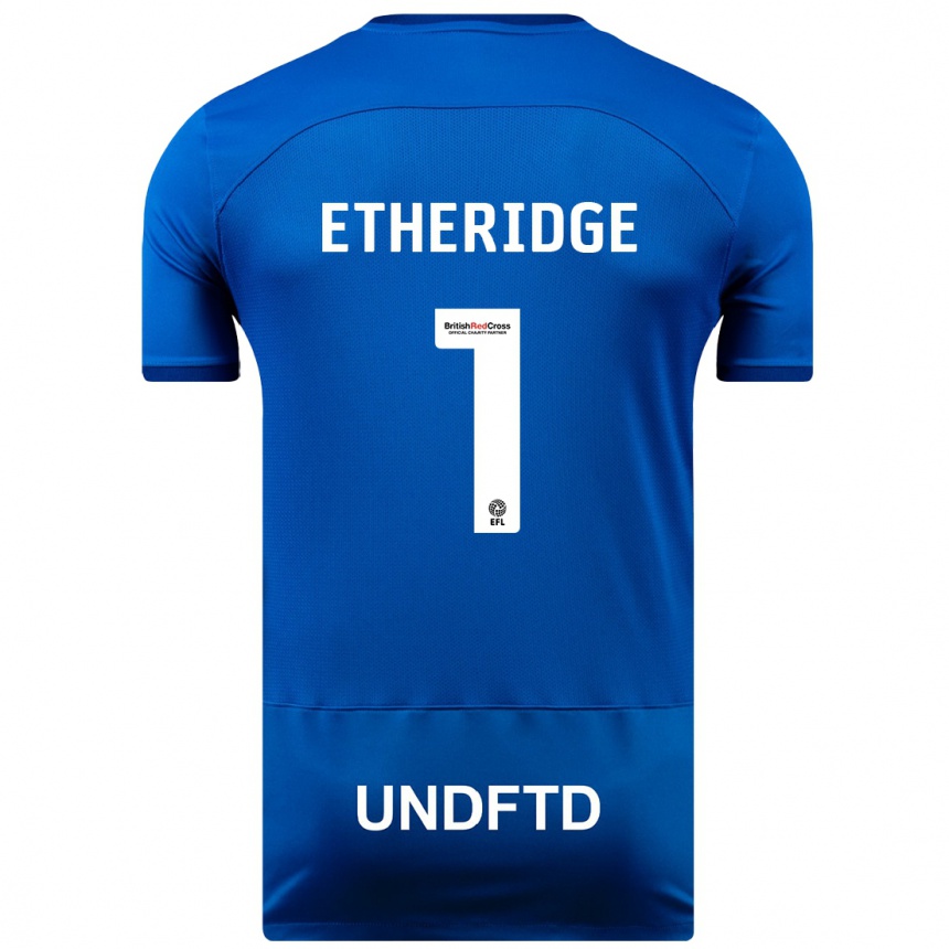 Niño Fútbol Camiseta Neil Etheridge #1 Azul 1ª Equipación 2023/24 México