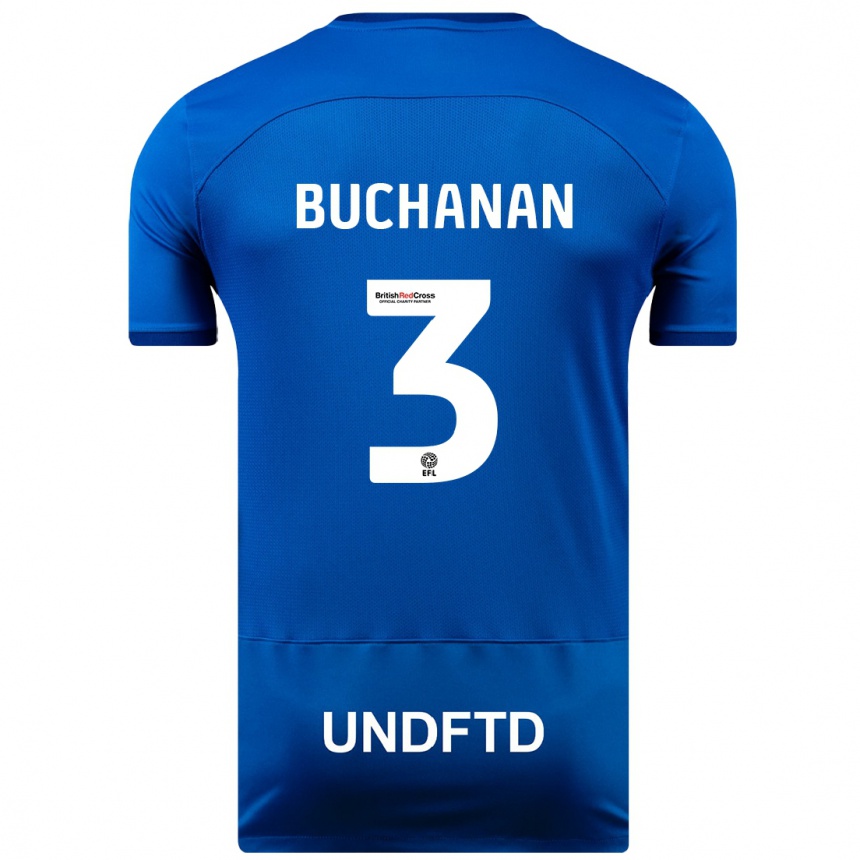 Niño Fútbol Camiseta Lee Buchanan #3 Azul 1ª Equipación 2023/24 México