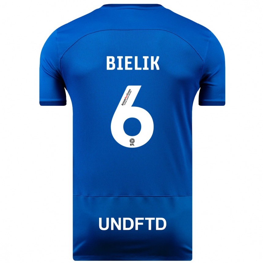 Niño Fútbol Camiseta Krystian Bielik #6 Azul 1ª Equipación 2023/24 México