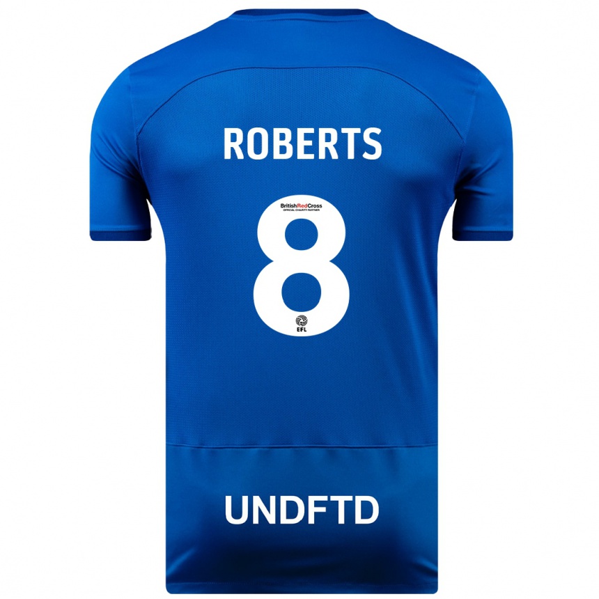 Niño Fútbol Camiseta Tyler Roberts #8 Azul 1ª Equipación 2023/24 México