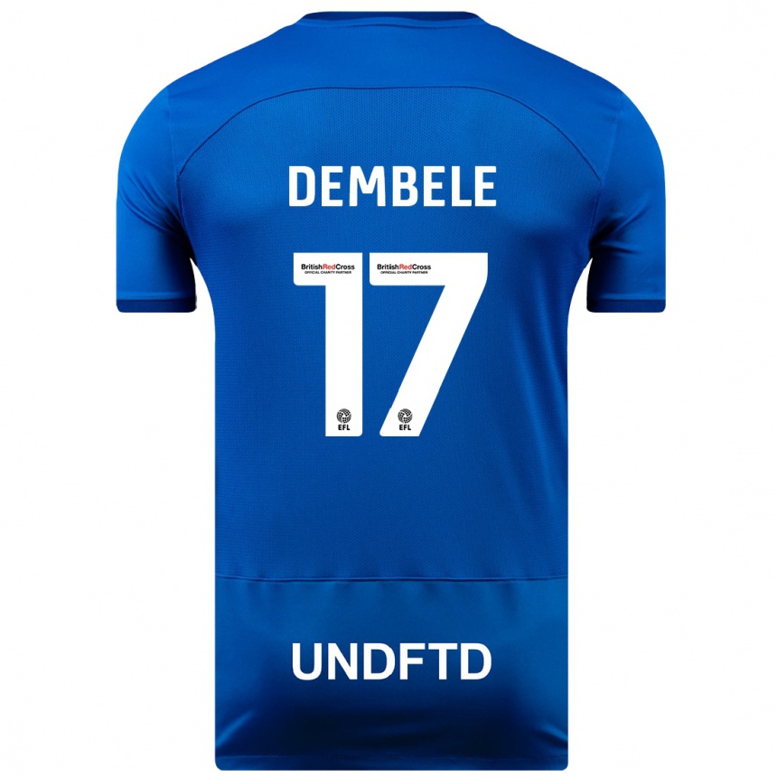 Niño Fútbol Camiseta Siriki Dembélé #17 Azul 1ª Equipación 2023/24 México