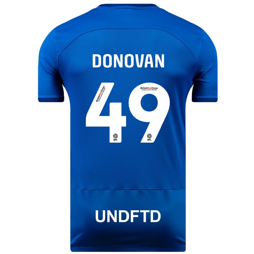 Niño Fútbol Camiseta Romelle Donovan #49 Azul 1ª Equipación 2023/24 México