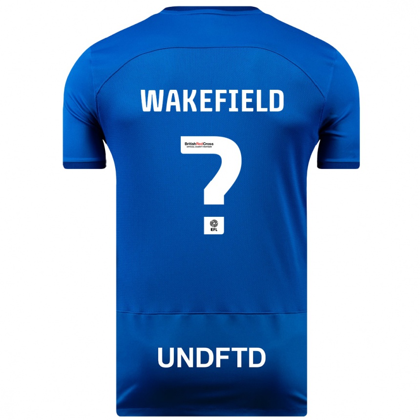 Niño Fútbol Camiseta Kieran Wakefield #0 Azul 1ª Equipación 2023/24 México