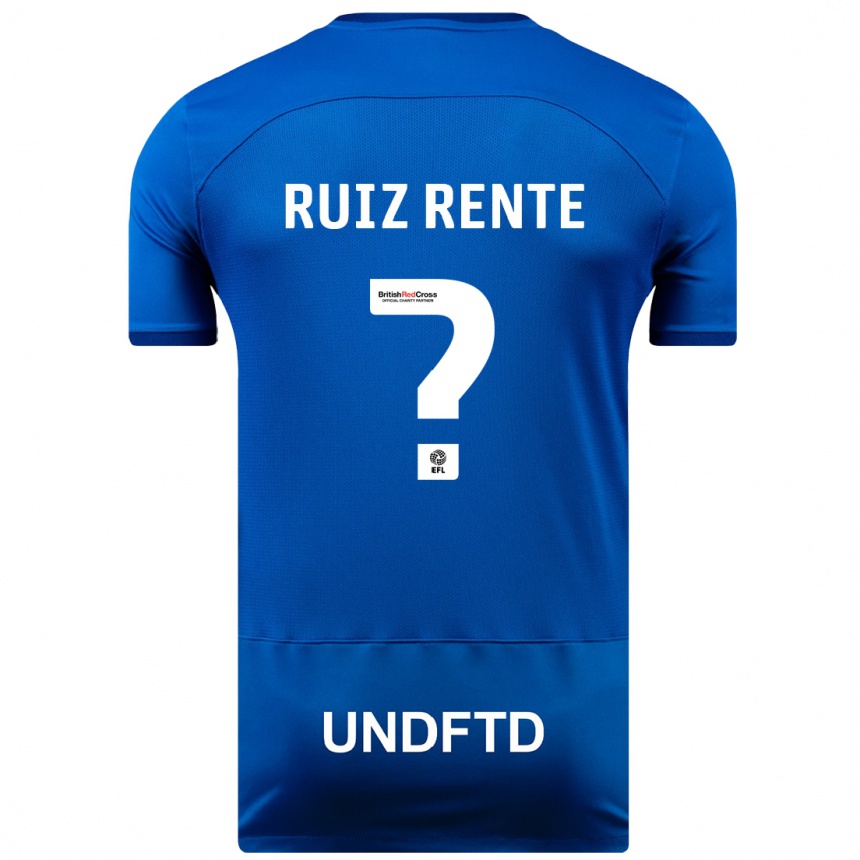 Niño Fútbol Camiseta Álvaro Ruiz Rente #0 Azul 1ª Equipación 2023/24 México