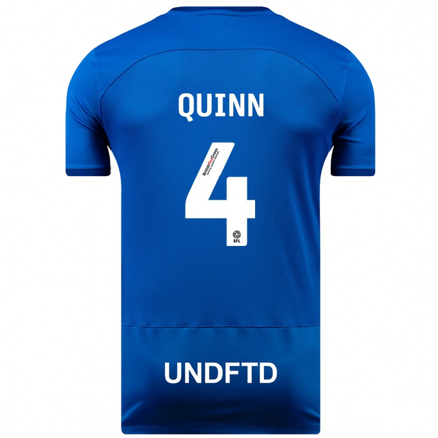 Niño Fútbol Camiseta Louise Catherine Quinn #4 Azul 1ª Equipación 2023/24 México