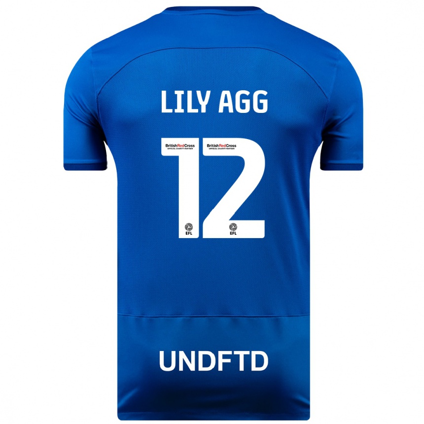 Niño Fútbol Camiseta Lily Agg #12 Azul 1ª Equipación 2023/24 México