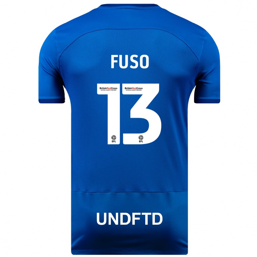 Niño Fútbol Camiseta Ivana Fuso #13 Azul 1ª Equipación 2023/24 México