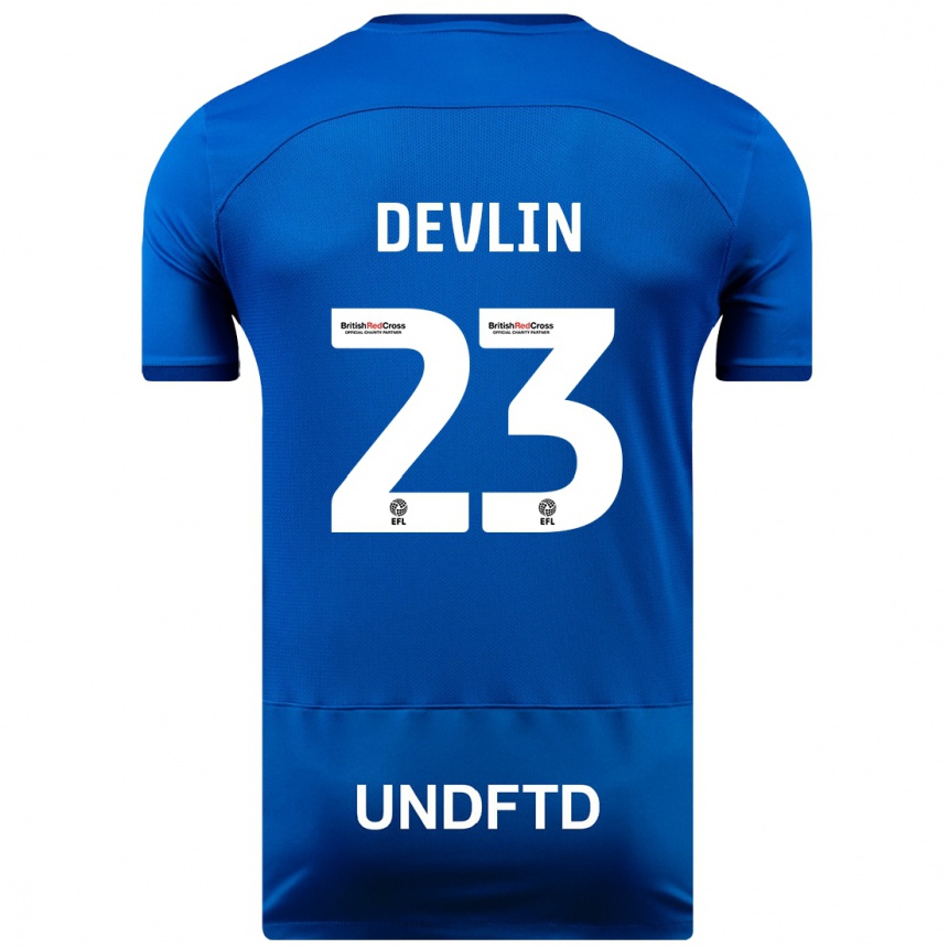 Niño Fútbol Camiseta Charlotte Devlin #23 Azul 1ª Equipación 2023/24 México