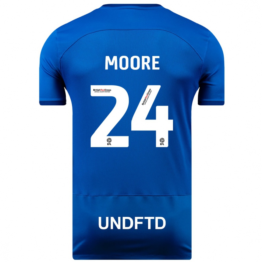 Niño Fútbol Camiseta Jade Ellis Moore #24 Azul 1ª Equipación 2023/24 México