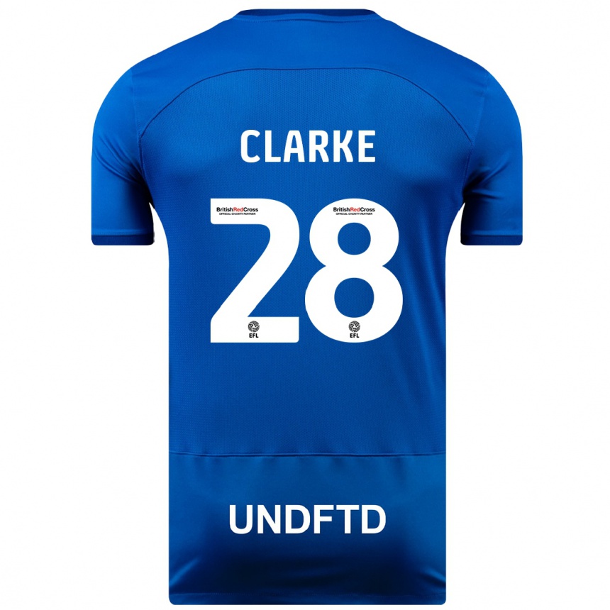 Niño Fútbol Camiseta Charlotte Clarke #28 Azul 1ª Equipación 2023/24 México