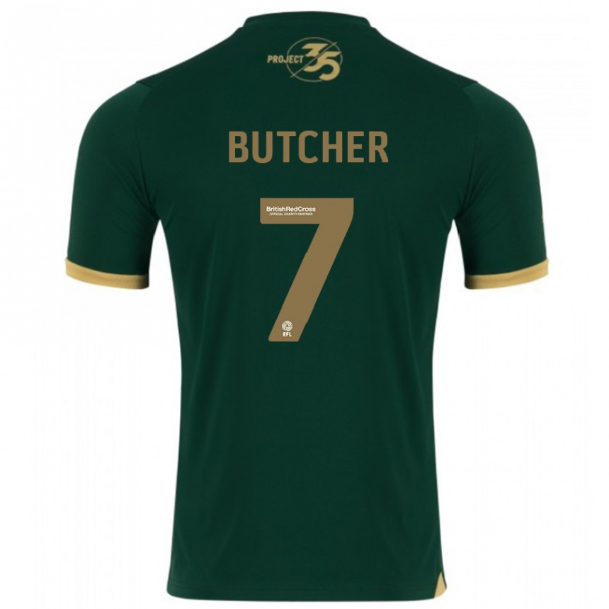 Niño Fútbol Camiseta Matt Butcher #7 Verde 1ª Equipación 2023/24 México