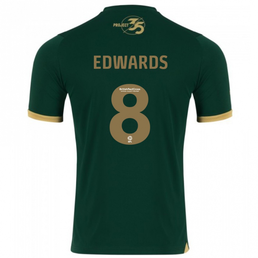 Niño Fútbol Camiseta Joe Edwards #8 Verde 1ª Equipación 2023/24 México