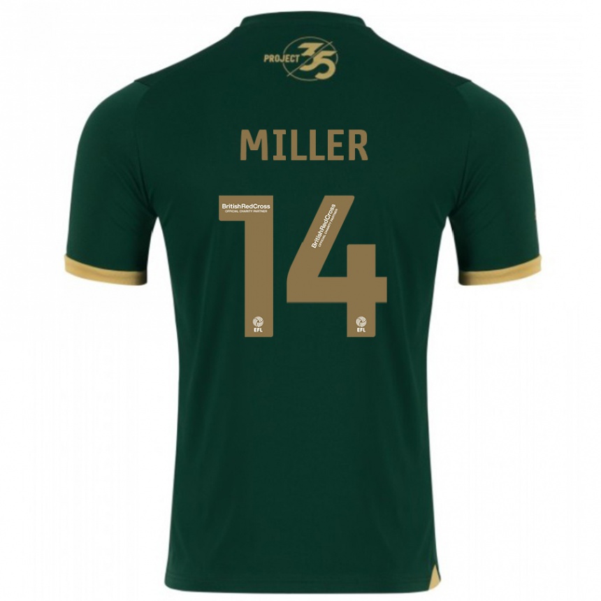 Niño Fútbol Camiseta Mickel Miller #14 Verde 1ª Equipación 2023/24 México