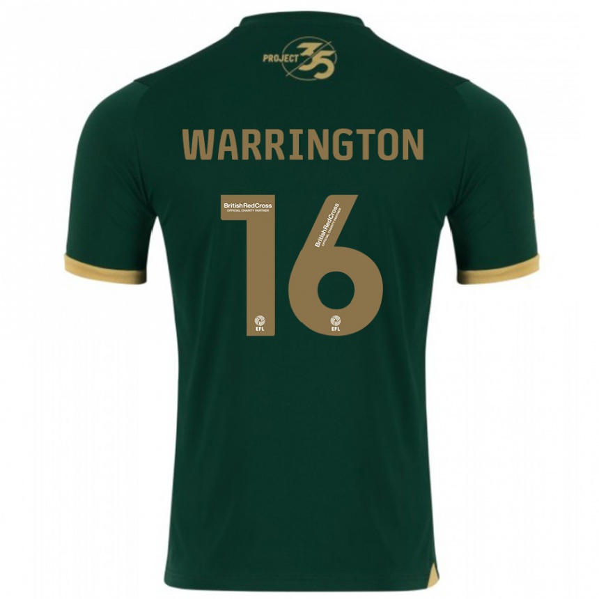 Niño Fútbol Camiseta Lewis Warrington #16 Verde 1ª Equipación 2023/24 México