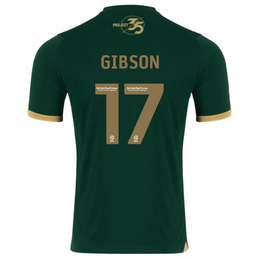 Niño Fútbol Camiseta Lewis Gibson #17 Verde 1ª Equipación 2023/24 México
