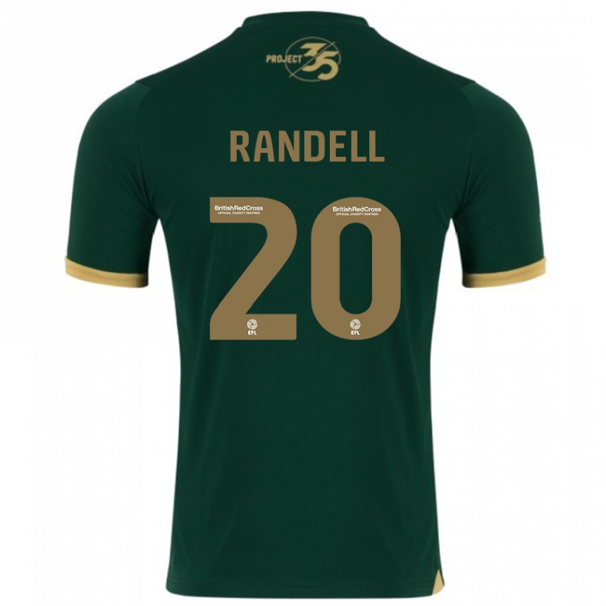 Niño Fútbol Camiseta Adam Randell #20 Verde 1ª Equipación 2023/24 México