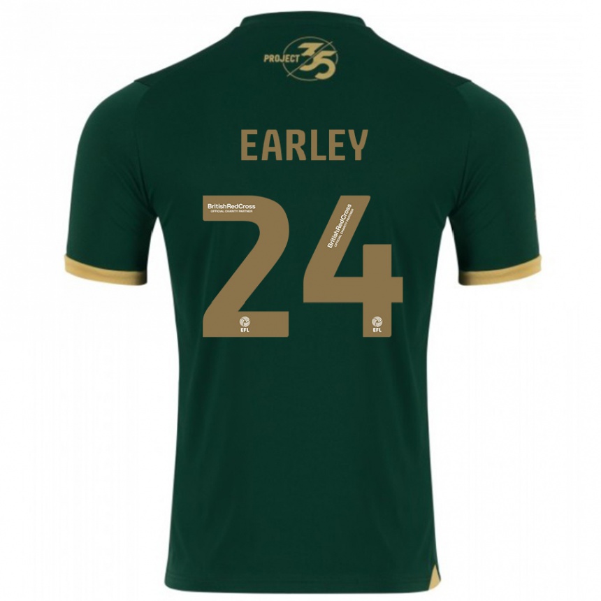 Niño Fútbol Camiseta Saxon Earley #24 Verde 1ª Equipación 2023/24 México