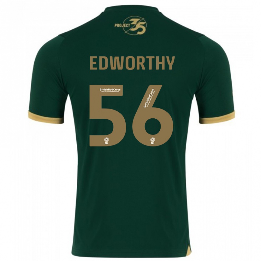 Niño Fútbol Camiseta Kieran Edworthy #56 Verde 1ª Equipación 2023/24 México