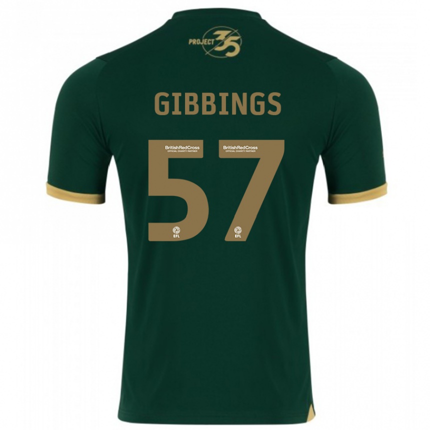 Niño Fútbol Camiseta Cole Gibbings #57 Verde 1ª Equipación 2023/24 México