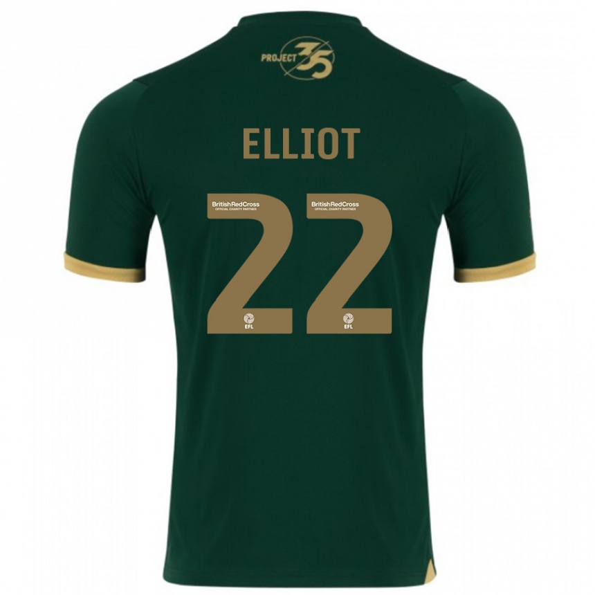 Niño Fútbol Camiseta Emily Elliot #22 Verde 1ª Equipación 2023/24 México