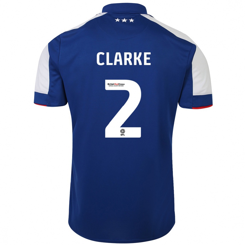 Niño Fútbol Camiseta Harry Clarke #2 Azul 1ª Equipación 2023/24 México