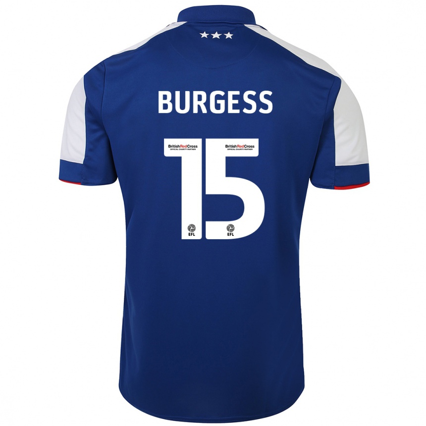 Niño Fútbol Camiseta Cameron Burgess #15 Azul 1ª Equipación 2023/24 México