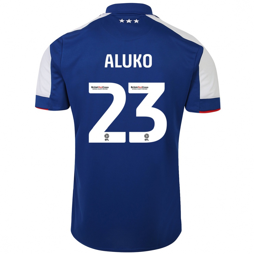 Niño Fútbol Camiseta Sone Aluko #23 Azul 1ª Equipación 2023/24 México