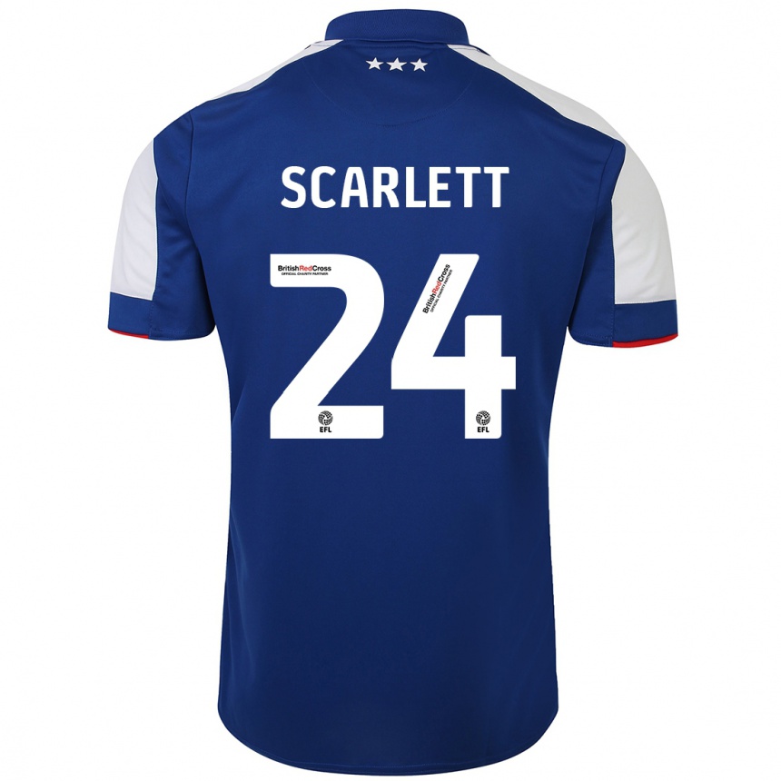 Niño Fútbol Camiseta Dane Scarlett #24 Azul 1ª Equipación 2023/24 México