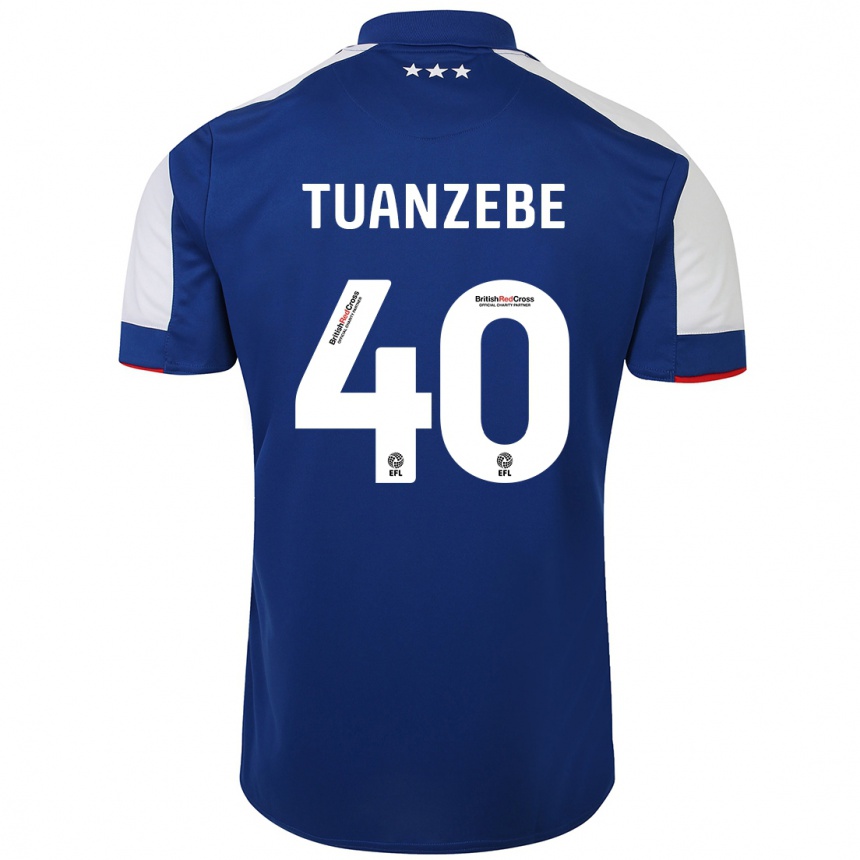 Niño Fútbol Camiseta Axel Tuanzebe #40 Azul 1ª Equipación 2023/24 México