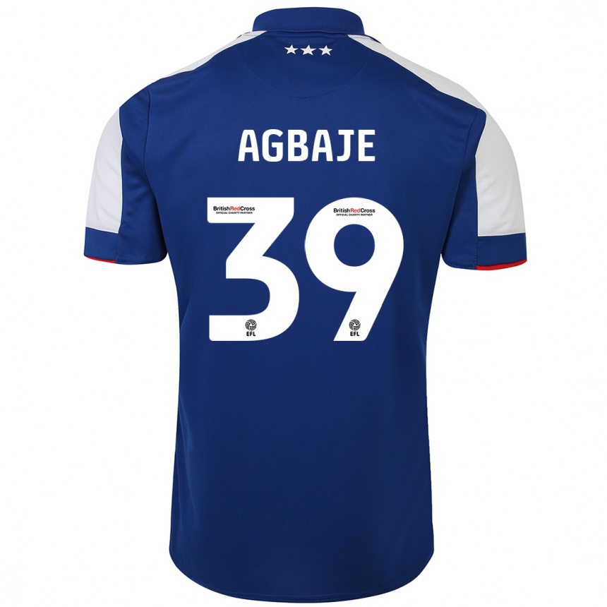 Niño Fútbol Camiseta Edwin Agbaje #39 Azul 1ª Equipación 2023/24 México